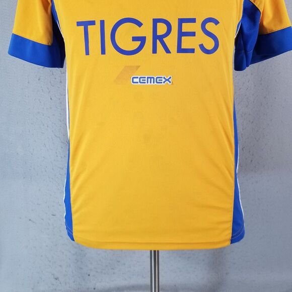 Gool Tigres UANL Mexico soccer jersey men's small yellow Dri-Fit flawed - Picture 3 of 13